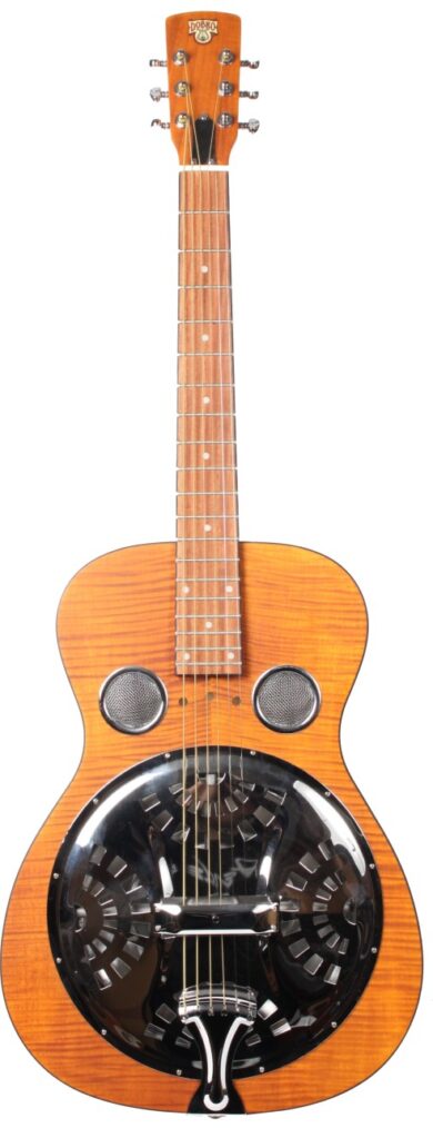 Dobro Hound Dog Deluxe Round Neck Vintage Brown