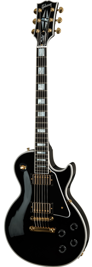 Gibson Les Paul Custom Ebony Gold Hardware